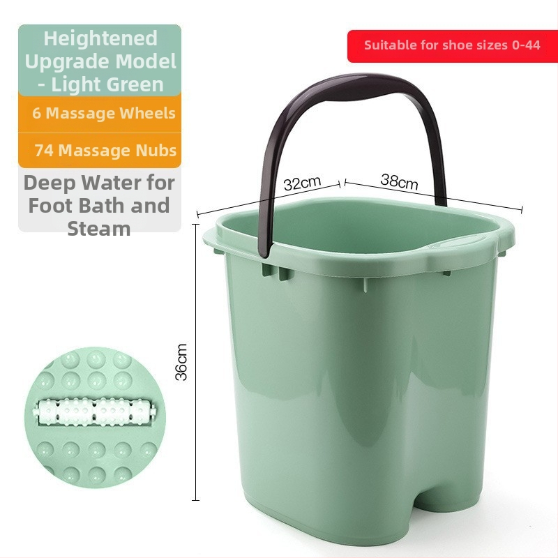 Домашна вана за крака с масажна функция — PP пластмаса, за възрастни, домашна употреба, релаксация и здраве