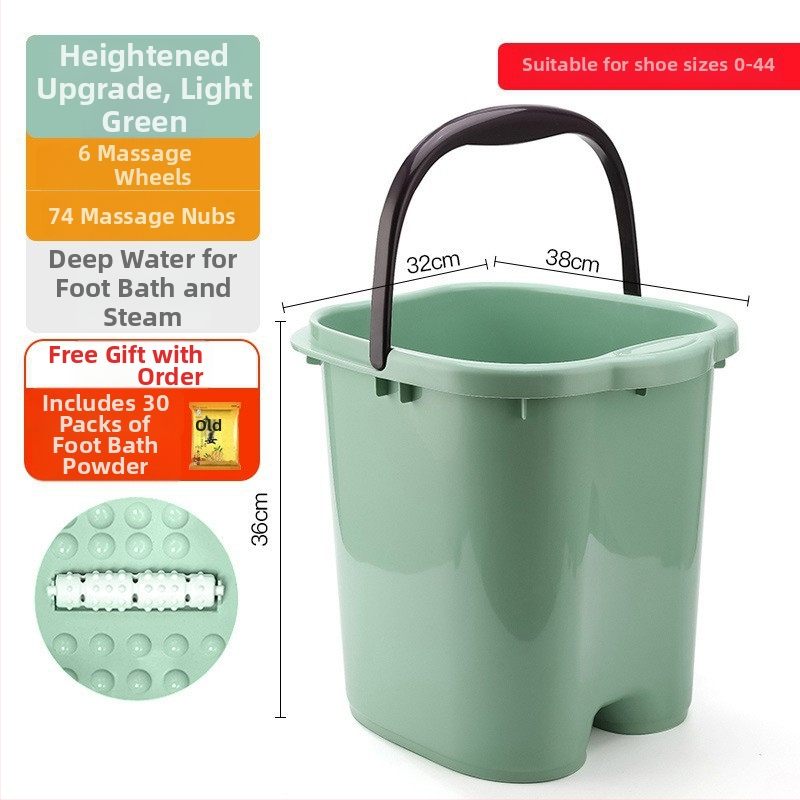Домашна вана за крака с масажна функция — PP пластмаса, за възрастни, домашна употреба, релаксация и здраве