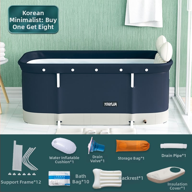 Разгъваема правоъгълна вана за възрастни | Материали: Oxford плат, PVC | Приложение: къпане | Марка: The Water Laughed | Стил: 32472678333