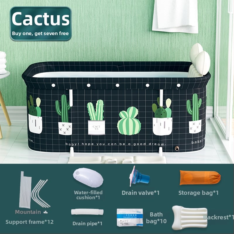 Разгъваема правоъгълна вана за възрастни | Материали: Oxford плат, PVC | Приложение: къпане | Марка: The Water Laughed | Стил: 32472678333