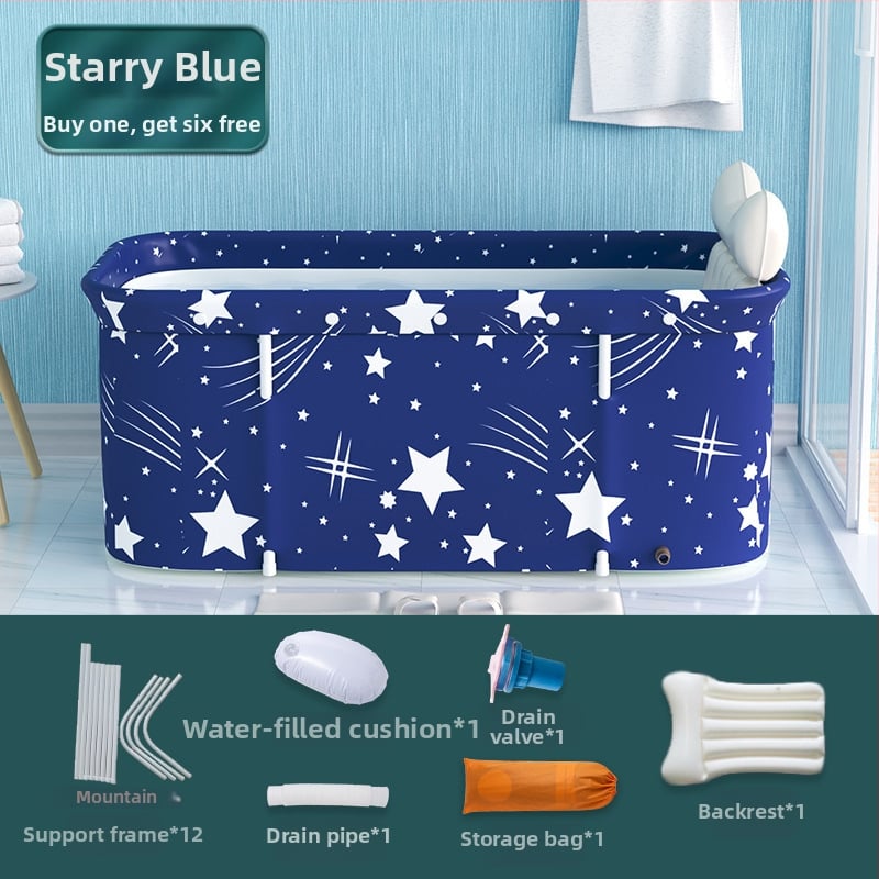 Разгъваема правоъгълна вана за възрастни | Материали: Oxford плат, PVC | Приложение: къпане | Марка: The Water Laughed | Стил: 32472678333