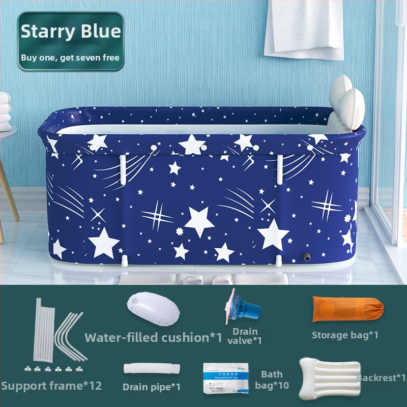 Разгъваема правоъгълна вана за възрастни | Материали: Oxford плат, PVC | Приложение: къпане | Марка: The Water Laughed | Стил: 32472678333