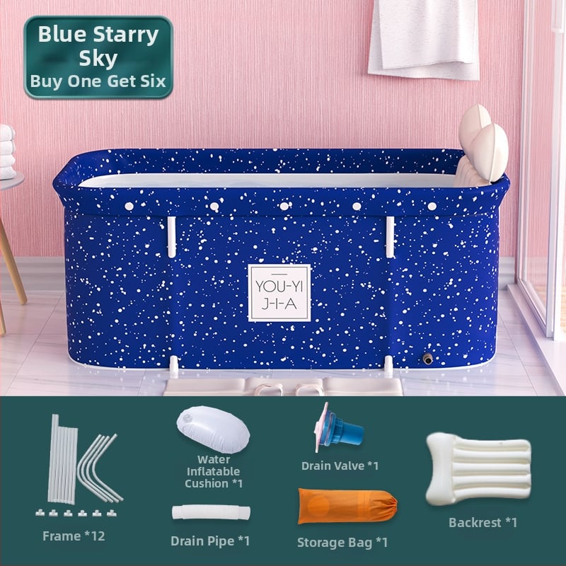 Разгъваема правоъгълна вана за възрастни | Материали: Oxford плат, PVC | Приложение: къпане | Марка: The Water Laughed | Стил: 32472678333