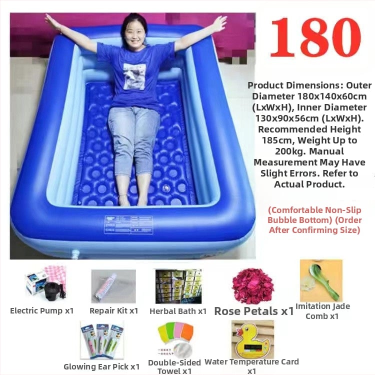 Надуваема вана, сгъваема, пластмасова, за деца, домашна употреба — Unique