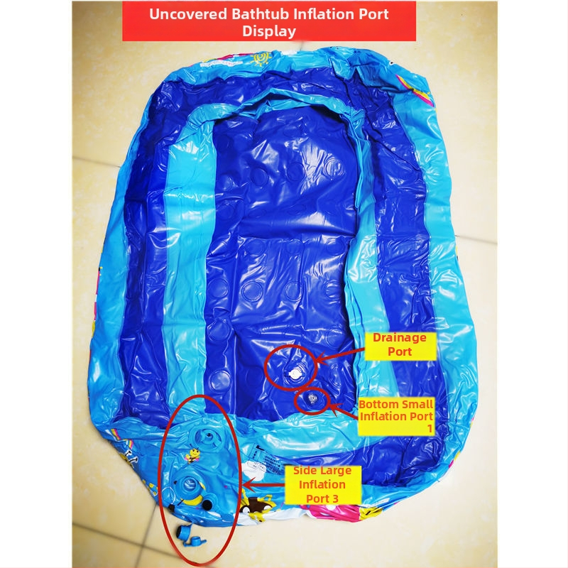 Надуваема вана, сгъваема, пластмасова, за деца, домашна употреба — Unique