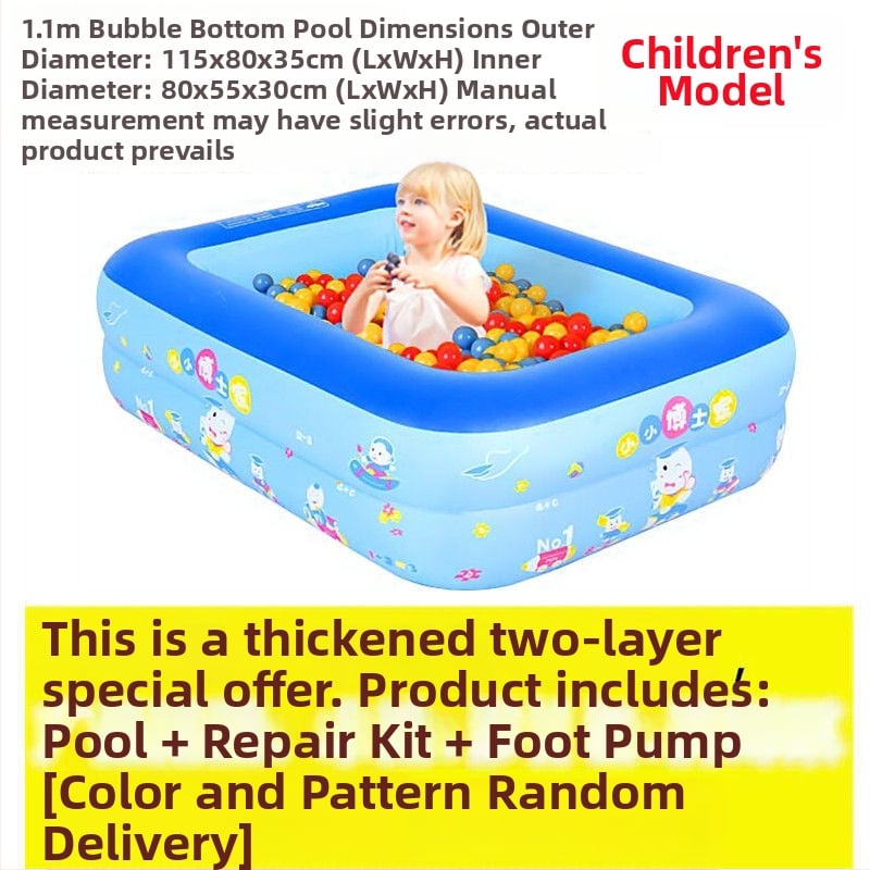 Надуваема вана, сгъваема, пластмасова, за деца, домашна употреба — Unique