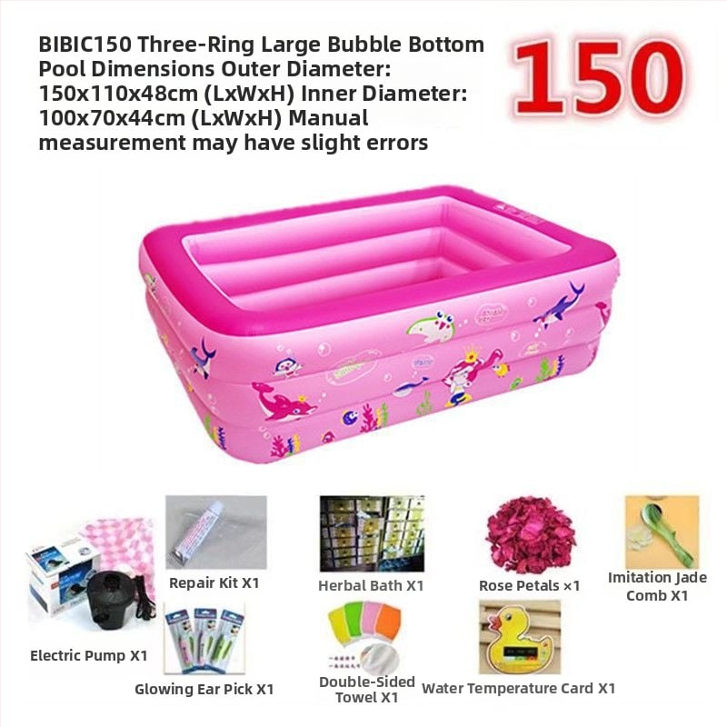 Надуваема вана, сгъваема, пластмасова, за деца, домашна употреба — Unique