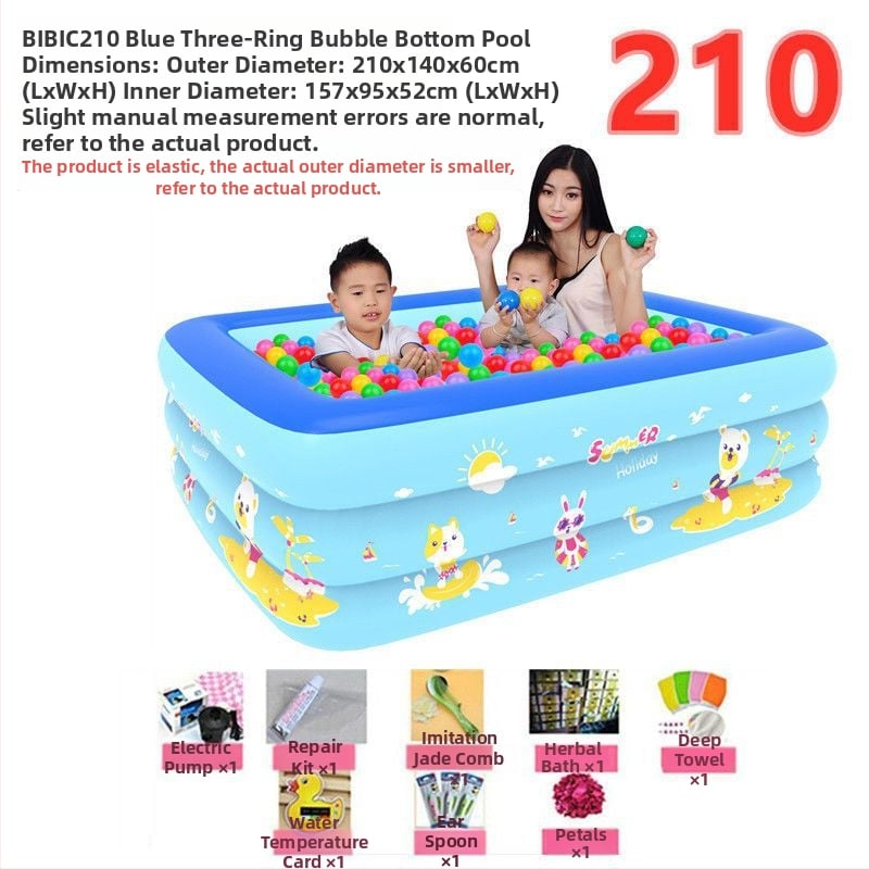 Надуваема вана, сгъваема, пластмасова, за деца, домашна употреба — Unique