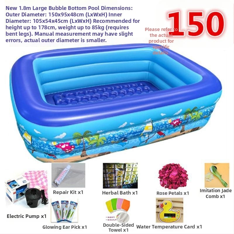 Надуваема вана, сгъваема, пластмасова, за деца, домашна употреба — Unique