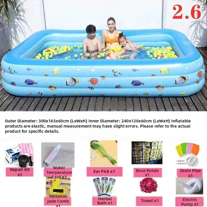 Надуваема вана, сгъваема, пластмасова, за деца, домашна употреба — Unique