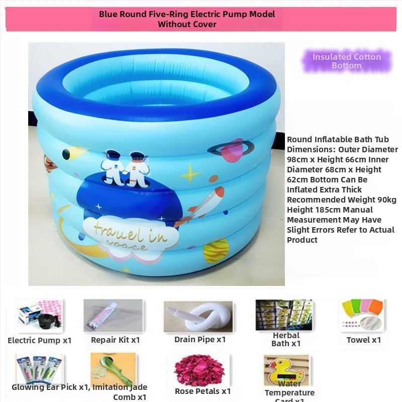 Надуваема вана, сгъваема, пластмасова, за деца, домашна употреба — Unique