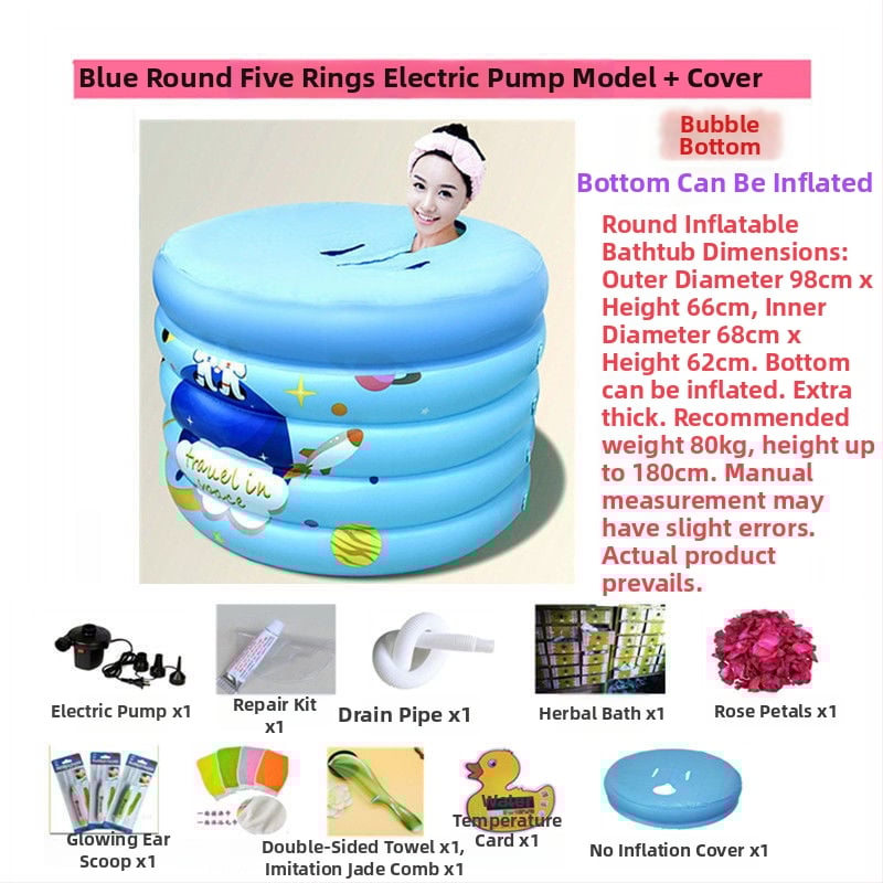 Надуваема вана, сгъваема, пластмасова, за деца, домашна употреба — Unique