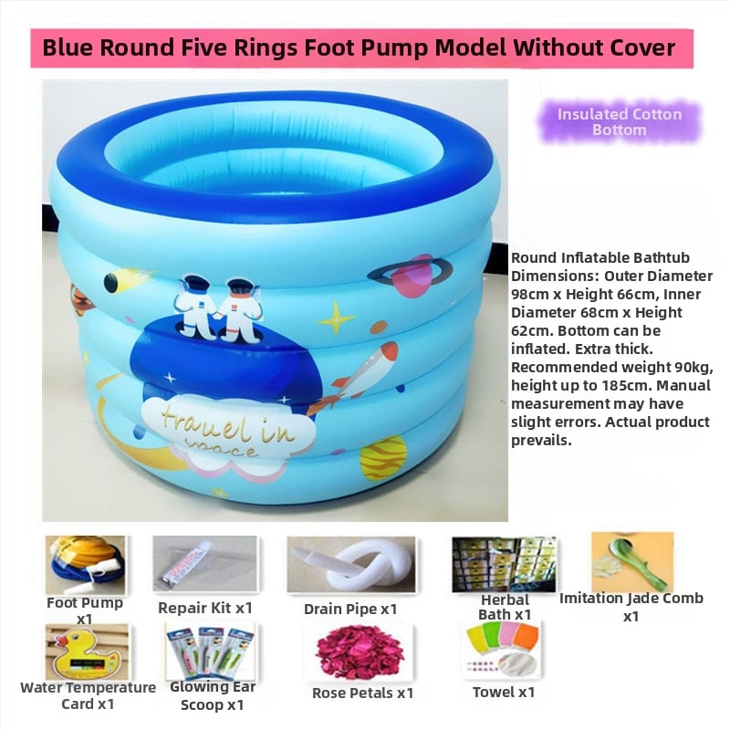 Надуваема вана, сгъваема, пластмасова, за деца, домашна употреба — Unique