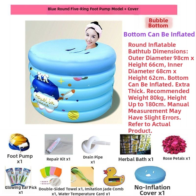 Надуваема вана, сгъваема, пластмасова, за деца, домашна употреба — Unique