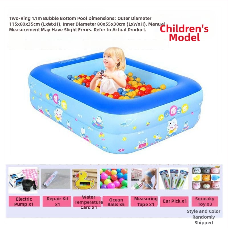 Надуваема вана, сгъваема, пластмасова, за деца, домашна употреба — Unique