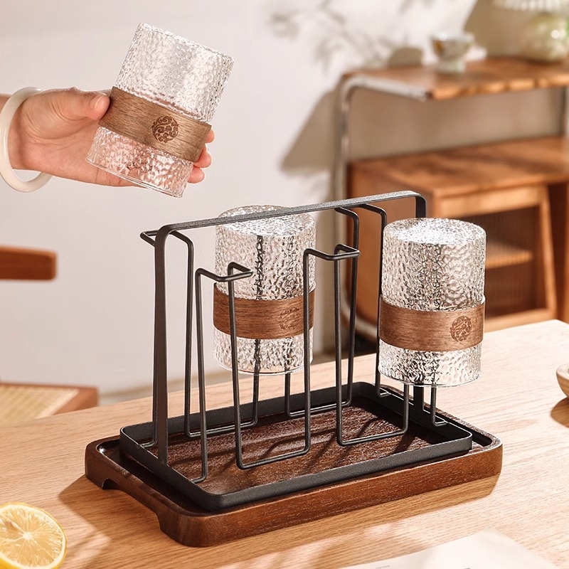 Rozsdamentes acél pohártartó - pohár tároló állvány, Új kínai stílus, 08888