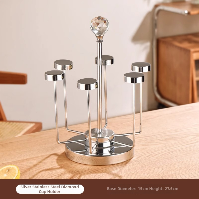 Rozsdamentes acél pohártartó - pohár tároló állvány, Új kínai stílus, 08888