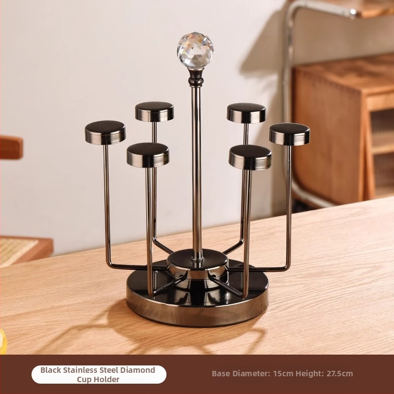 Rozsdamentes acél pohártartó - pohár tároló állvány, Új kínai stílus, 08888