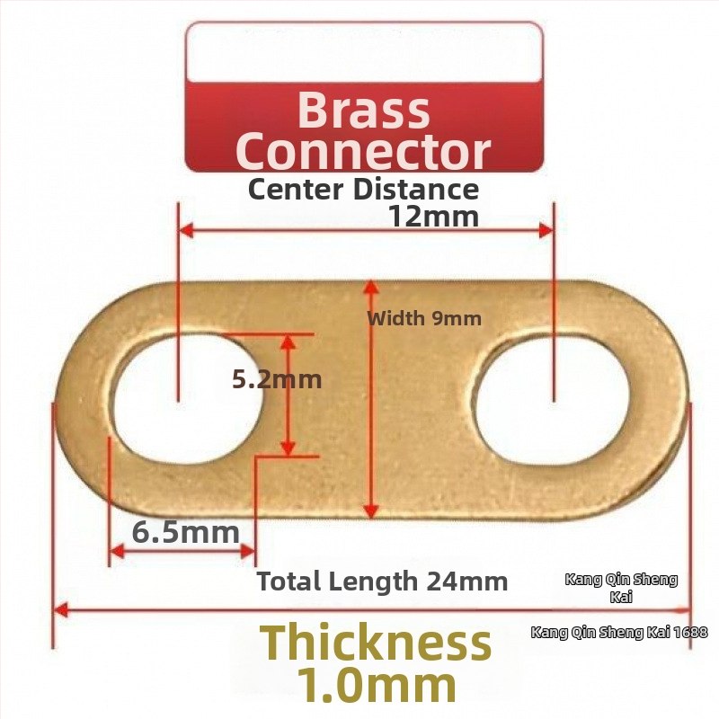 Месингов конектор с покритие от калай за свързване на батерия, нагревателна тръба и моторна електрическа връзка, кръстосано свързване и меден уплътнител (Артикул AS65465161, Тип: Друг, Марка: Друг)