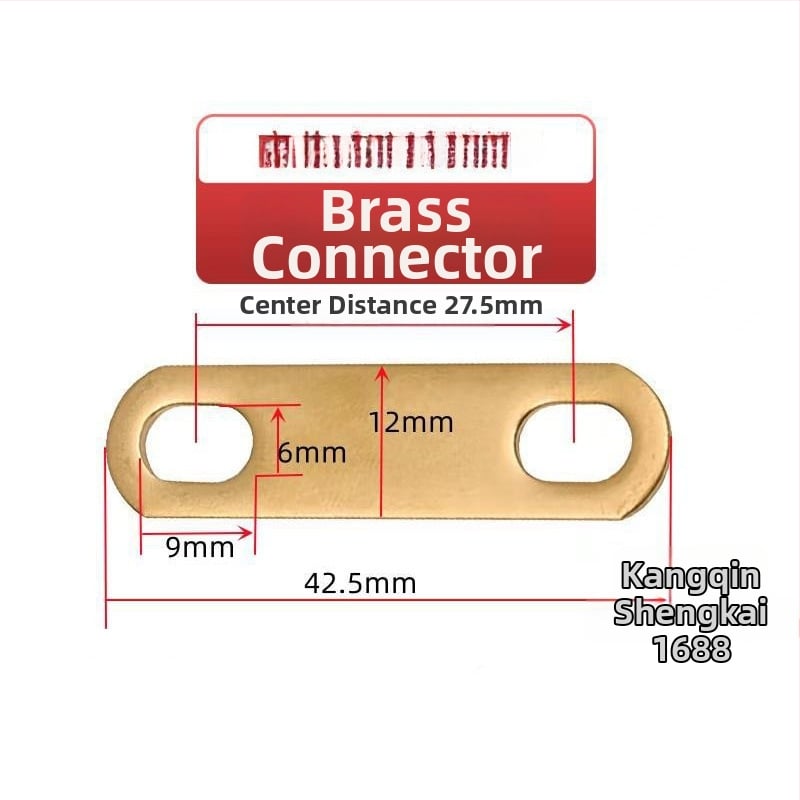 Месингов конектор с покритие от калай за свързване на батерия, нагревателна тръба и моторна електрическа връзка, кръстосано свързване и меден уплътнител (Артикул AS65465161, Тип: Друг, Марка: Друг)