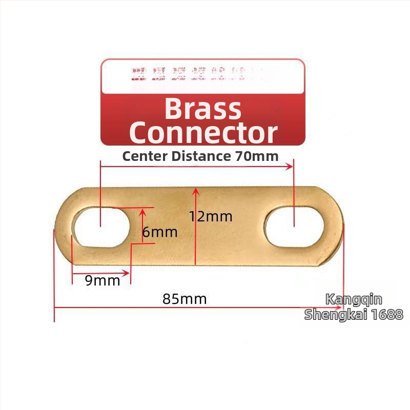 Месингов конектор с покритие от калай за свързване на батерия, нагревателна тръба и моторна електрическа връзка, кръстосано свързване и меден уплътнител (Артикул AS65465161, Тип: Друг, Марка: Друг)
