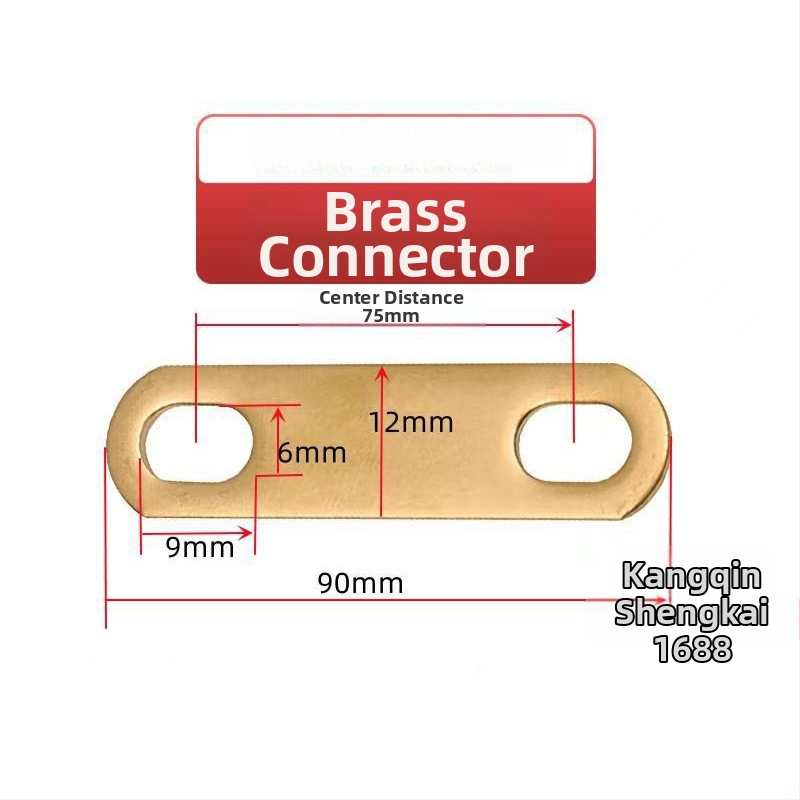 Месингов конектор с покритие от калай за свързване на батерия, нагревателна тръба и моторна електрическа връзка, кръстосано свързване и меден уплътнител (Артикул AS65465161, Тип: Друг, Марка: Друг)