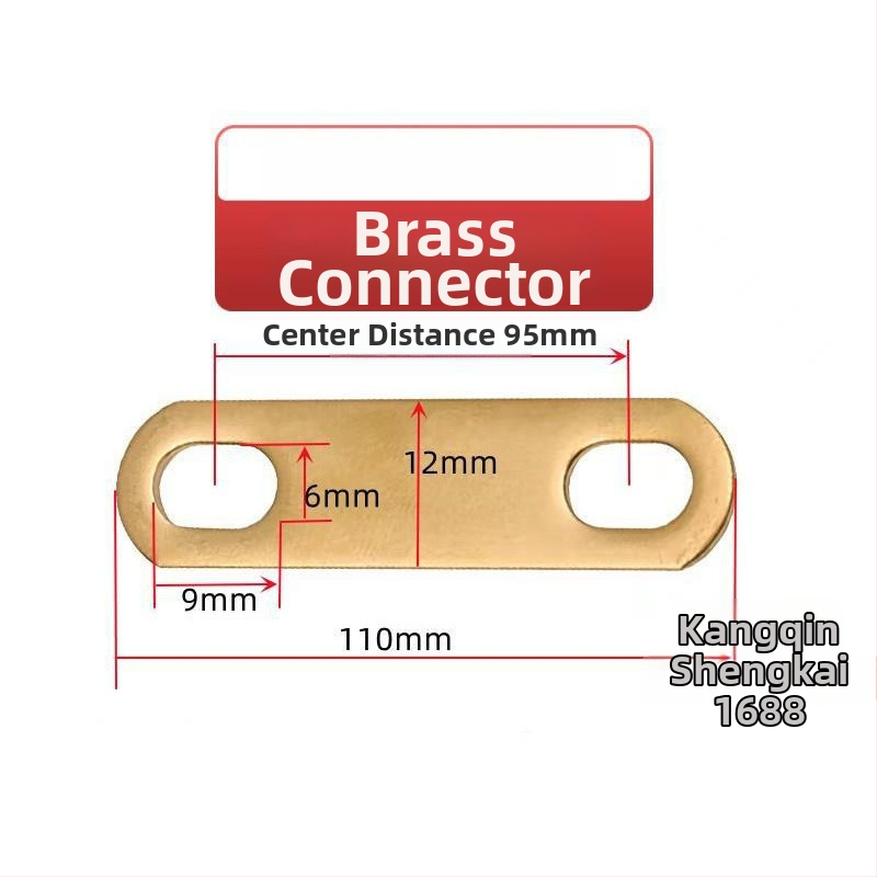 Месингов конектор с покритие от калай за свързване на батерия, нагревателна тръба и моторна електрическа връзка, кръстосано свързване и меден уплътнител (Артикул AS65465161, Тип: Друг, Марка: Друг)