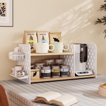 Csészetartó – asztali, többszintes, akril perforált panellel