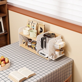 Csészetartó – asztali, többszintes, akril perforált panellel