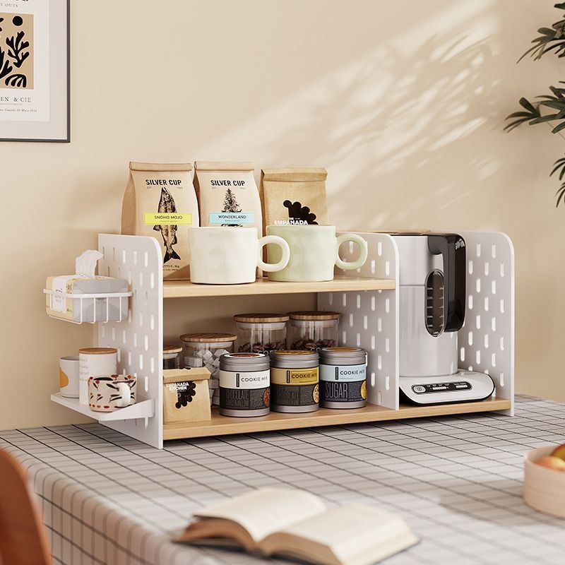 Csészetartó – asztali, többszintes, akril perforált panellel