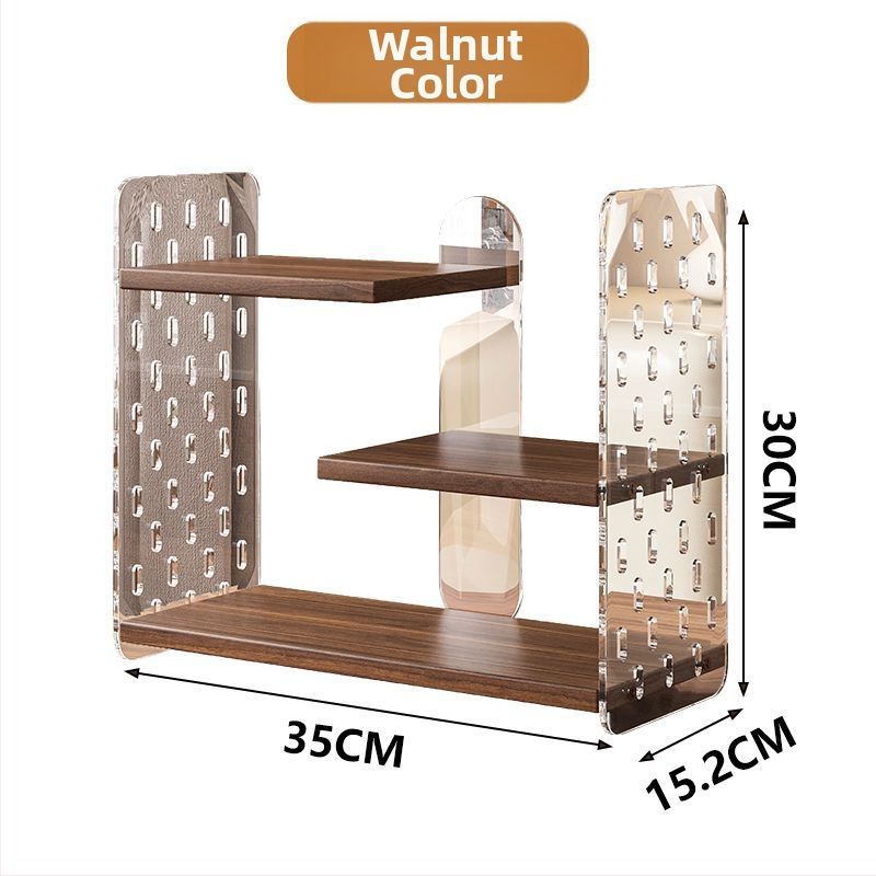 Csészetartó – asztali, többszintes, akril perforált panellel