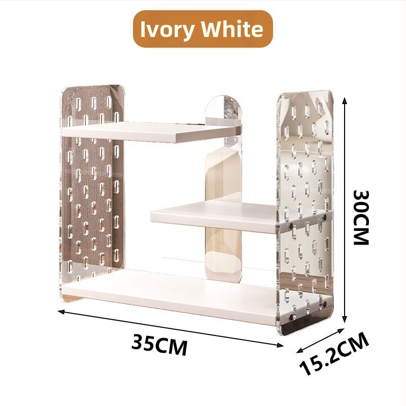 Csészetartó – asztali, többszintes, akril perforált panellel