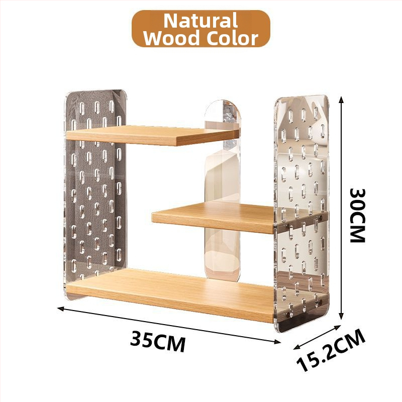 Csészetartó – asztali, többszintes, akril perforált panellel