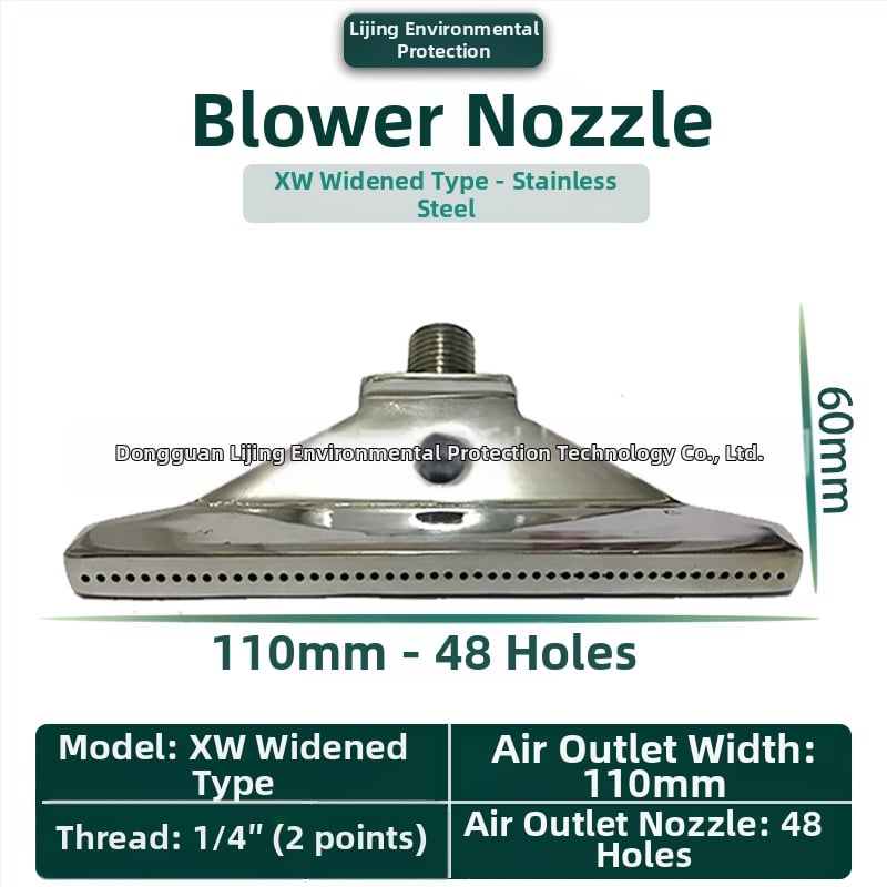 Στόμιο φυσητήρα από κράμα αλουμινίου για πλύσιμο μερών, στέγνωμα και ψύξη — μάρκα Lijing Environmental Protection