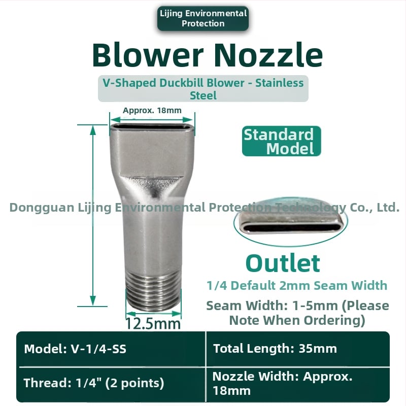 Στόμιο φυσητήρα από κράμα αλουμινίου για πλύσιμο μερών, στέγνωμα και ψύξη — μάρκα Lijing Environmental Protection