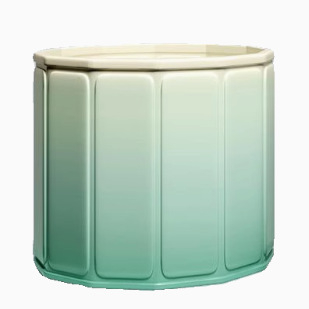 Сгъваема кофа за вана за възрастни — водоустойчива тъкан + PVC конструкция; пълно потапяне с балончета