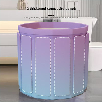 Skladacia vaňa pre dospelých — vodotesná tkanina + PVC konštrukcia; úplné ponorenie s bublinami