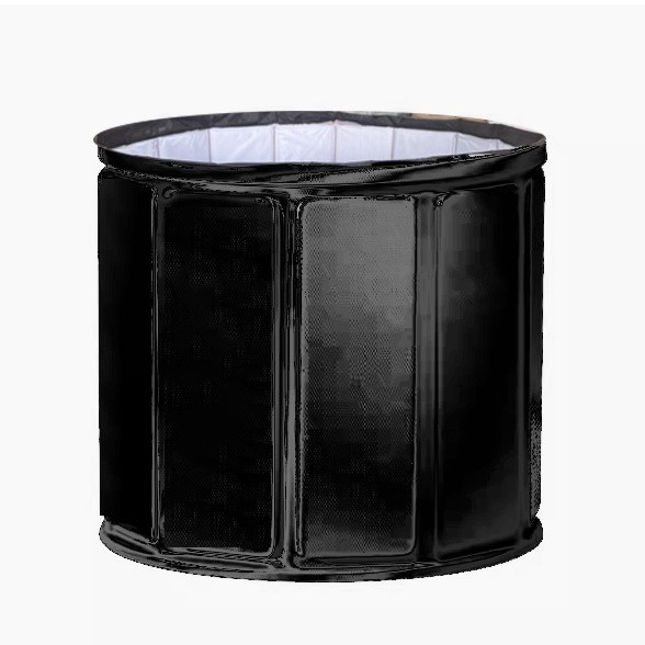 Сгъваема кофа за вана за възрастни — водоустойчива тъкан + PVC конструкция; пълно потапяне с балончета