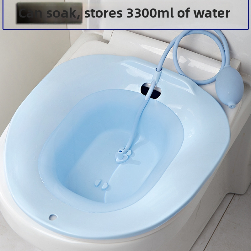 Huina plastový sedací kúpeľ na starostlivosť po pôrode a pre dospelých, parenie a namáčanie, pevný, nezložitelný