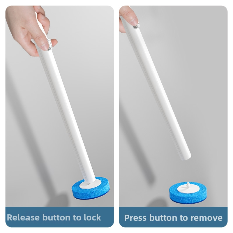 Jednorazová kefka na toaletu s vymeniteľnou hlavou, nástenný set, Moss flower, plast, hmotnosť 481 g