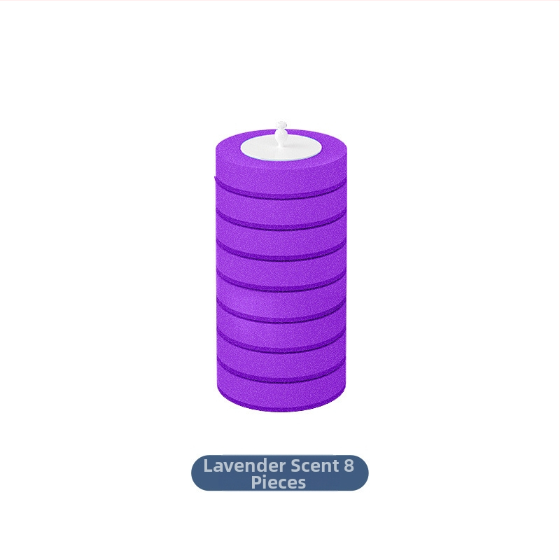 Jednorazová kefka na toaletu s vymeniteľnou hlavou, nástenný set, Moss flower, plast, hmotnosť 481 g