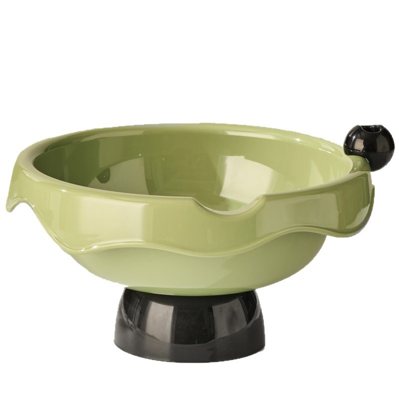 Δίσκος φρούτων για οικιακή χρήση με διπλό σύστημα αποστράγγισης, πλαστικός δίσκος για αποξηραμένα φρούτα και σπόρους (PET+PP; Υψηλής ποιότητας; Νέου κινεζικού στυλ; Μονόχρωμο σχέδιο)