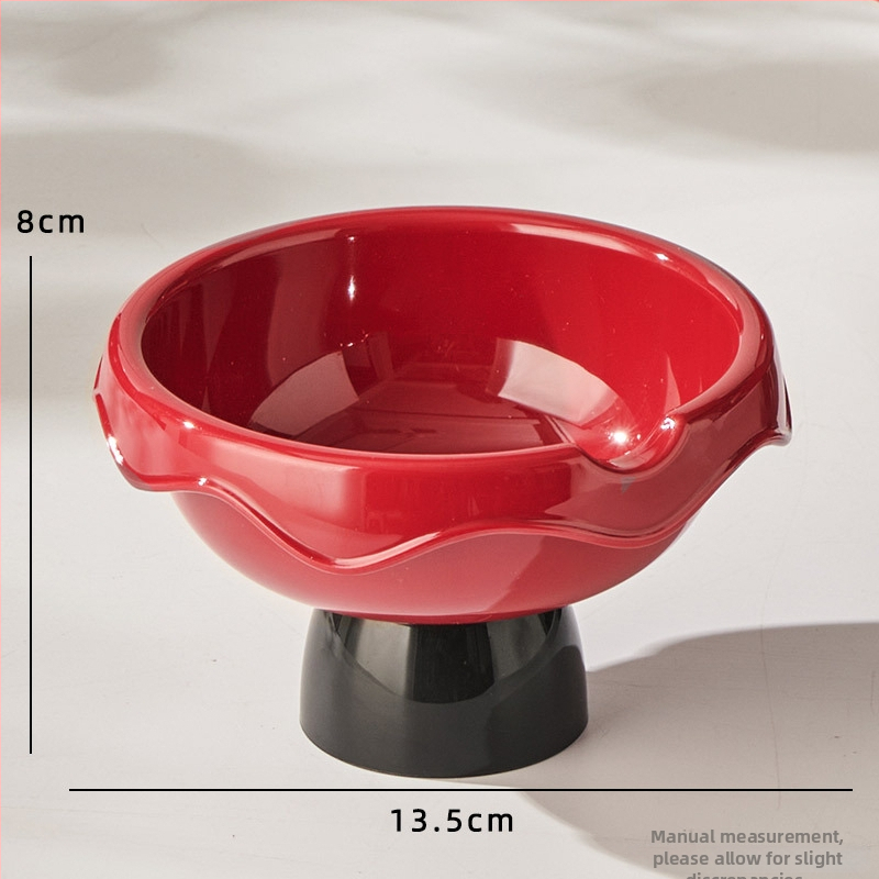 Ovocný tanier pre domácnosť s dvojvrstvovým odkvapkávacím systémom, plastový tanier na sušené ovocie a semená (PET+PP; Ovocný tanier; 2025; Nový čínsky štýl; Jednoduchý štýl)