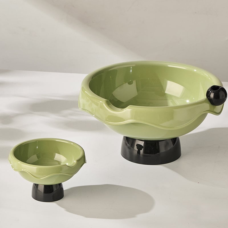 Δίσκος φρούτων για οικιακή χρήση με διπλό σύστημα αποστράγγισης, πλαστικός δίσκος για αποξηραμένα φρούτα και σπόρους (PET+PP; Υψηλής ποιότητας; Νέου κινεζικού στυλ; Μονόχρωμο σχέδιο)