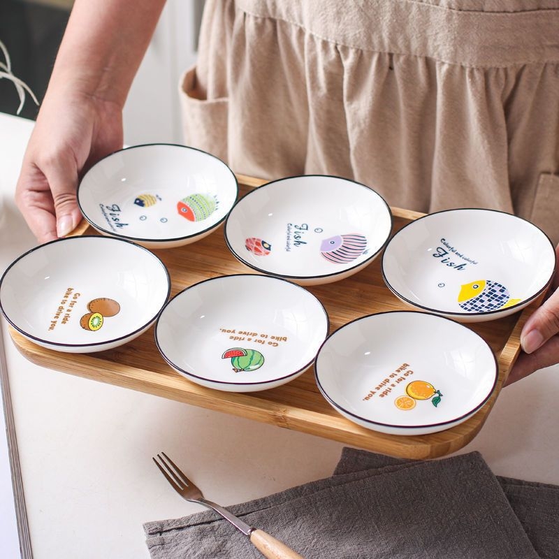 Kerámia mini tál rajzfilm motívummal, skandináv stílus, logónyomtatás lehetséges