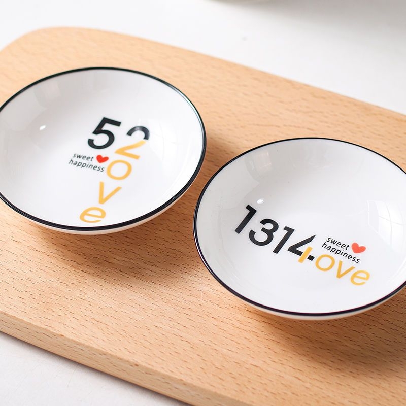 Kerámia mini tál rajzfilm motívummal, skandináv stílus, logónyomtatás lehetséges