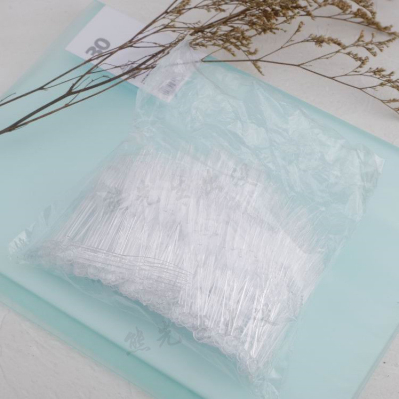 Set de furculițe de fructe de unică folosință, din plastic alimentar, stil nou chinezesc, finisaj oglindă, ambalare individuală