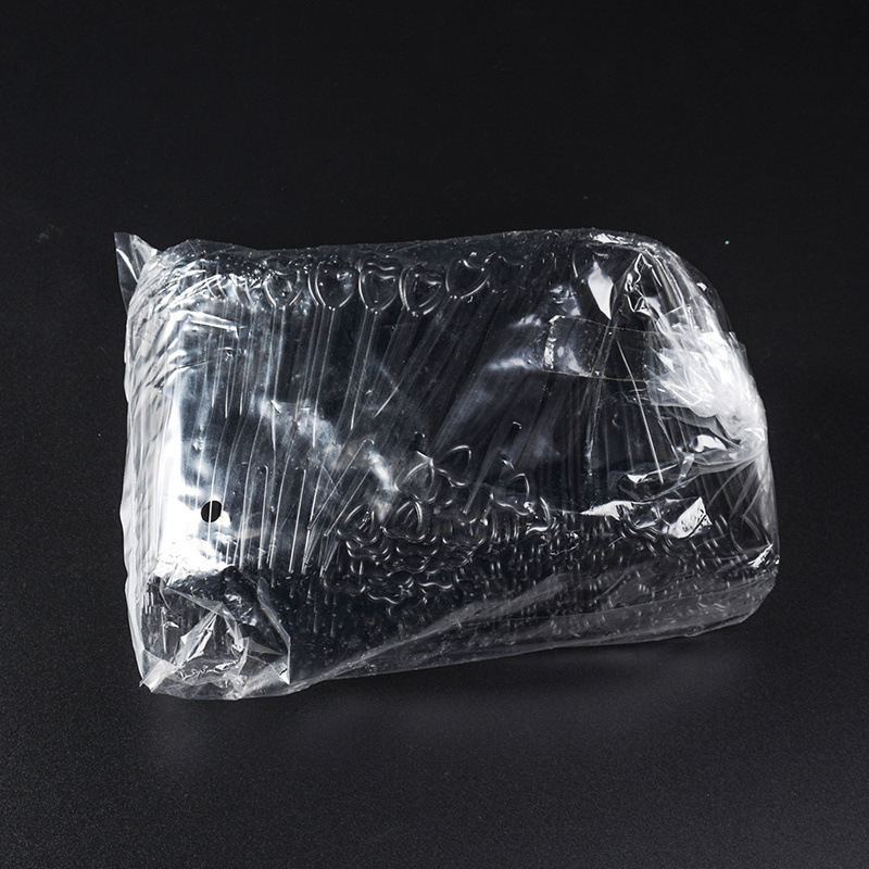 Set de furculițe de fructe de unică folosință, din plastic alimentar, stil nou chinezesc, finisaj oglindă, ambalare individuală