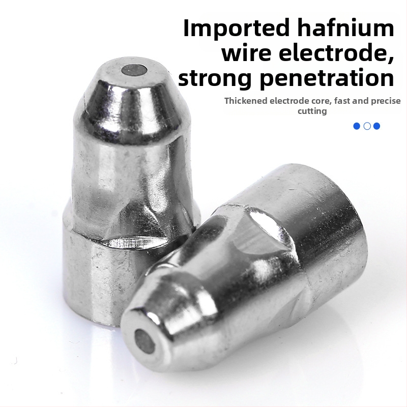 Sada plazmového rezania P80 pre rezací pištoľ – dýza a elektróda, kompatibilné s uhlíkovou oceľou, nehrdzavejúcou oceľou, meďou a hliníkom