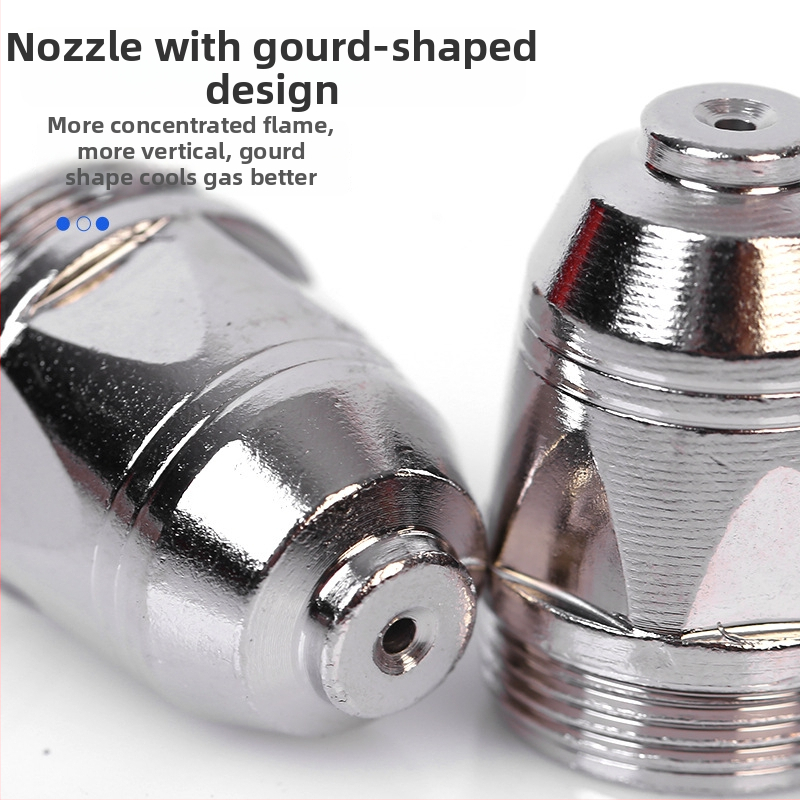 Sada plazmového rezania P80 pre rezací pištoľ – dýza a elektróda, kompatibilné s uhlíkovou oceľou, nehrdzavejúcou oceľou, meďou a hliníkom